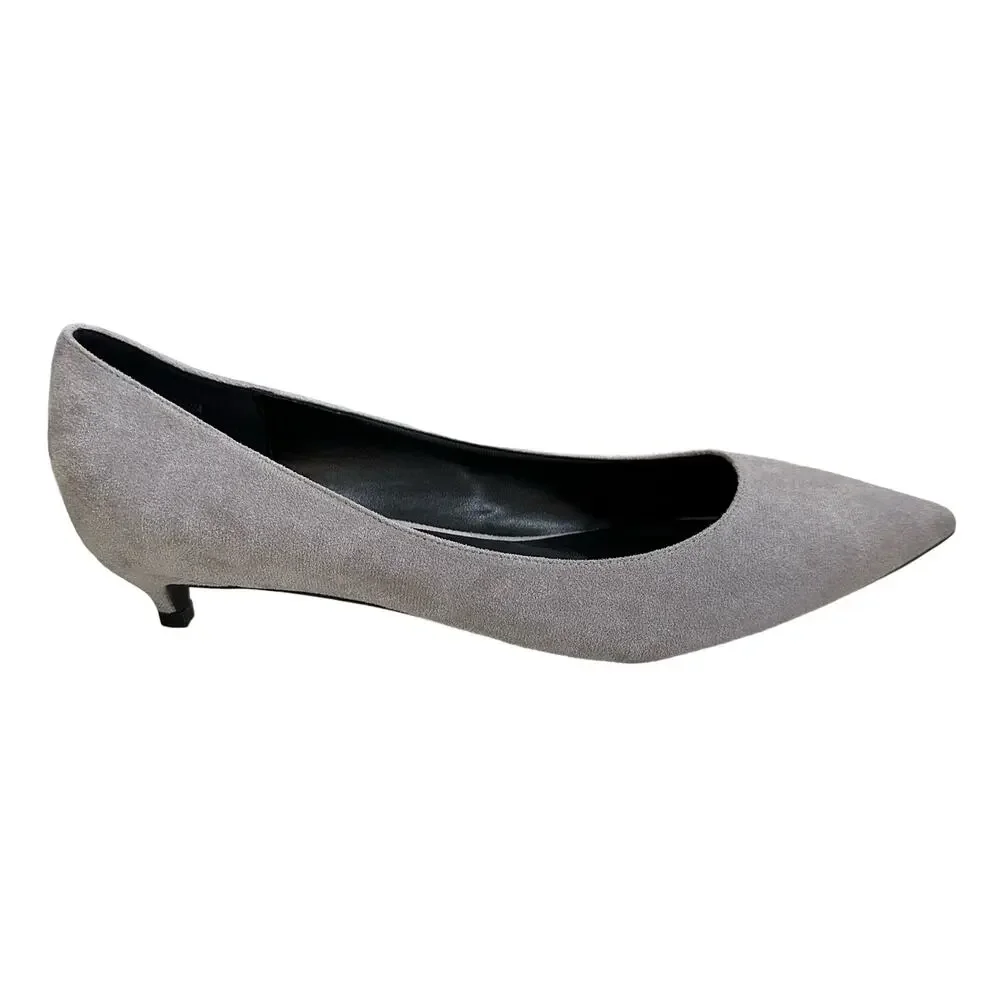Camssoo 1.5” heels, light gray pointed toe pumps No wear size 10.5 - Picture 5 of 10